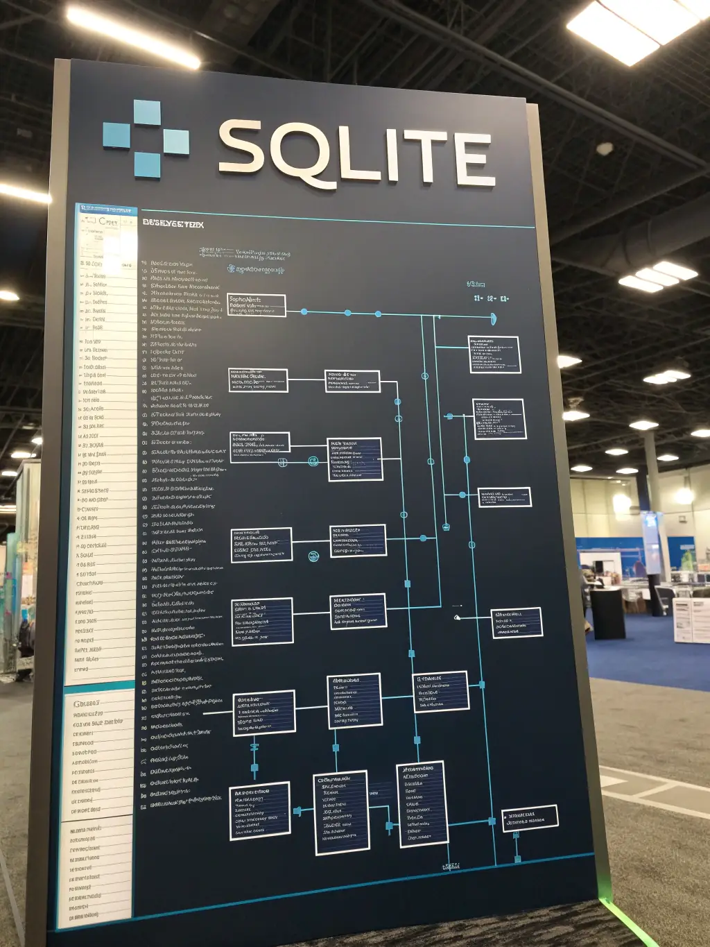 A visual representation of a database schema, showcasing the relationships between tables and data, used to represent the Database module.
